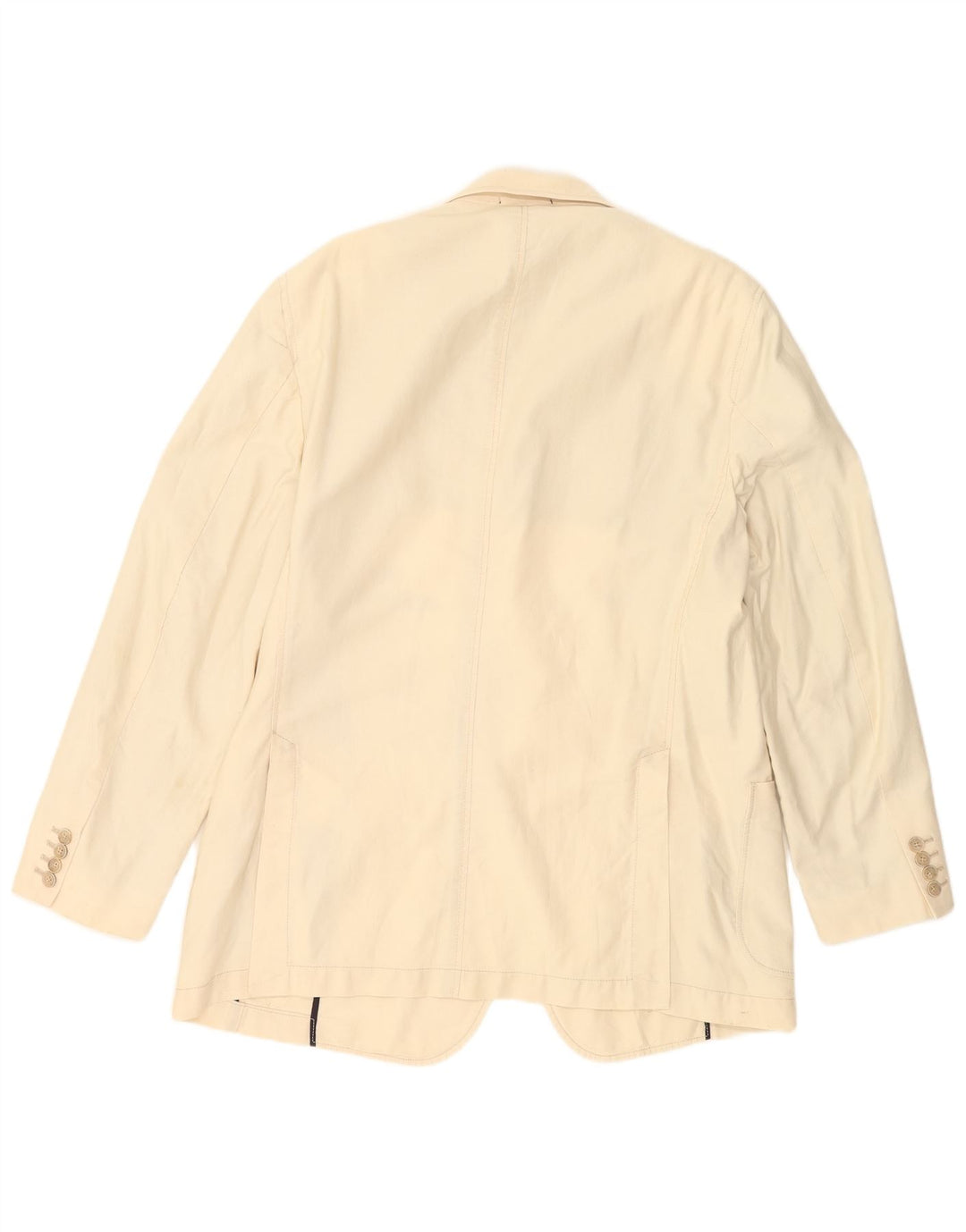 Massimo Dutti Herre 2-knaps blazerjakke EU 56 XL Beige Bomuld