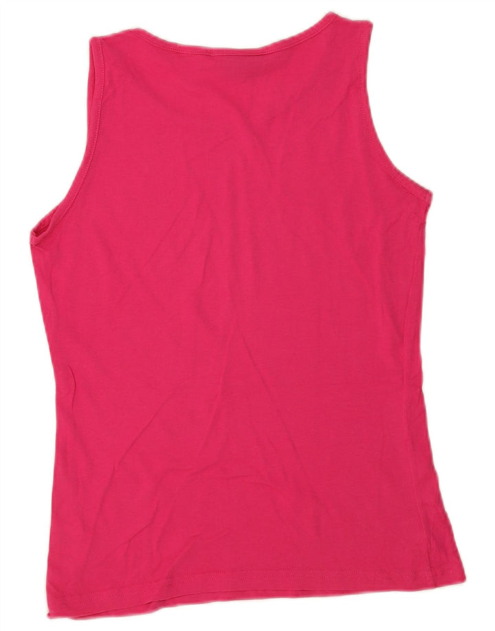 Lotto Kvinder Grafisk Vest Top UK 12 Medium Pink Bomuld