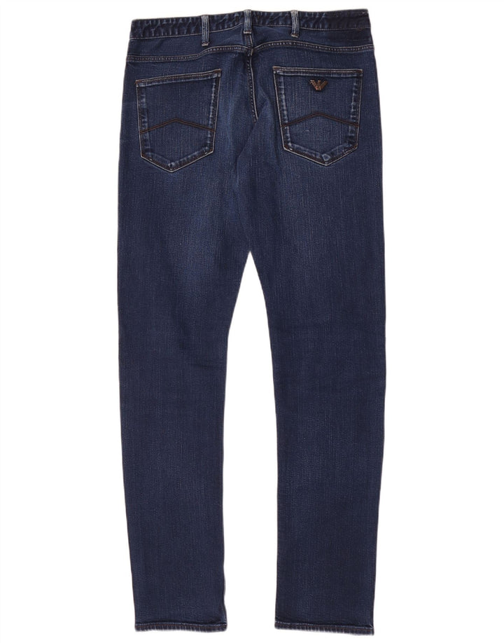 Armani Herre Slim Jeans W32 L32 Marineblå Bomuld