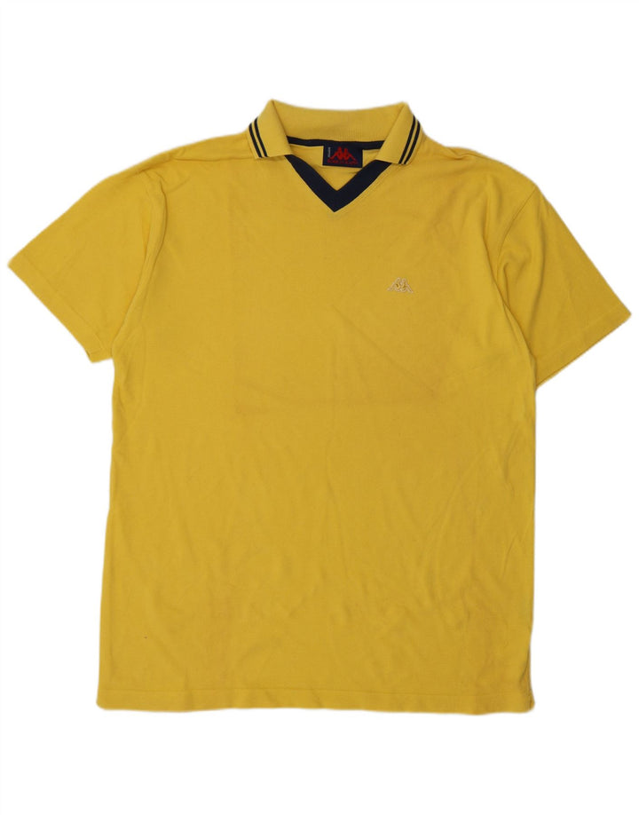 Kappa herre poloshirt XL gul bomuld