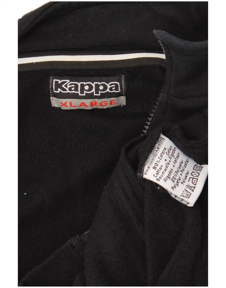 Kappa Træningsdragt til mænd Topjakke XL Sort Bomuld