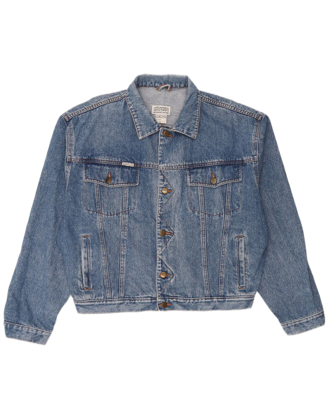 Chiori Herre Loose Fit denimjakke UK 38 Medium Blue Cotton