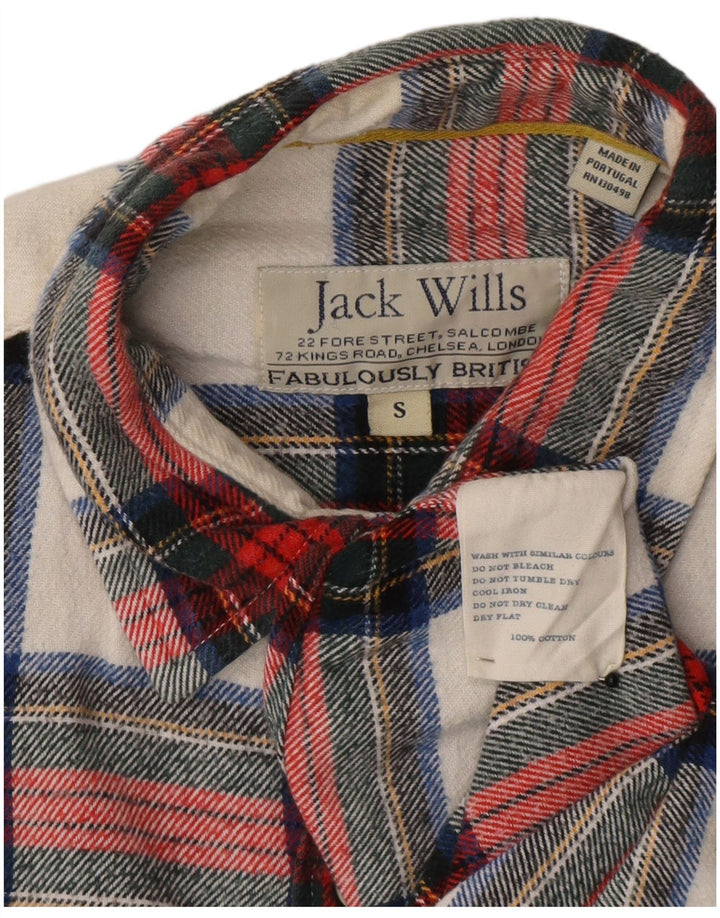 Jack Wills Herre flannelskjorte Lille rød plaid bomuld