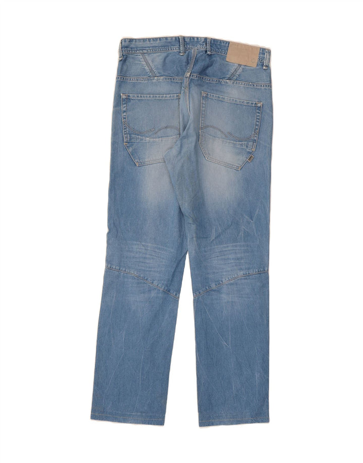 JACK & JONES Mens Stan Straight Jeans W33 L32 Blue Vintage Jack & Jones and Second-Hand Jack & Jones from Messina Hembry 