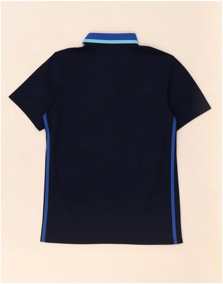 Adidas Climalite poloshirt til mænd mellem marineblå stribet polyester