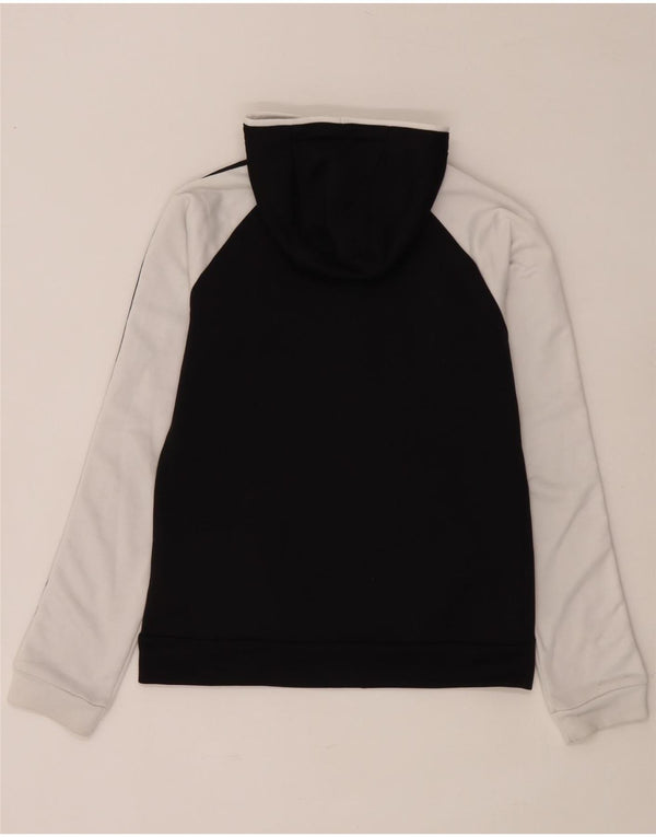 Adidas hættetrøje med lynlås til piger 13-14 år Sort Colourblock Polyester