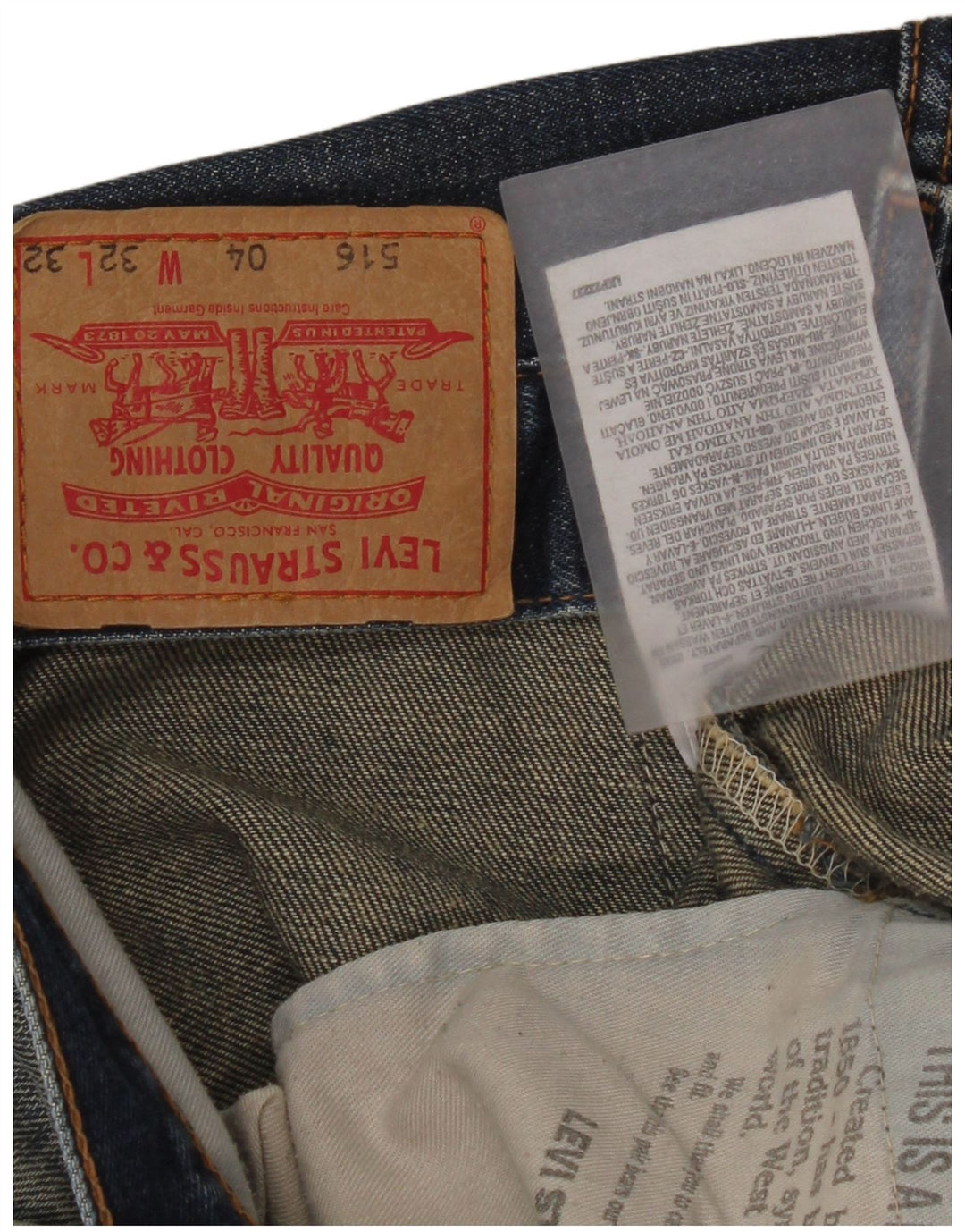 Levi's Dame 516 Flared Jeans W32 L32 Blå Bomuld