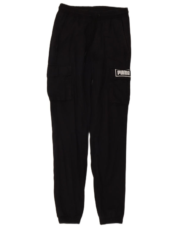 Puma Herre Grafiske Joggers Cargo Bukser Small W27 L31 Sort Bomuld