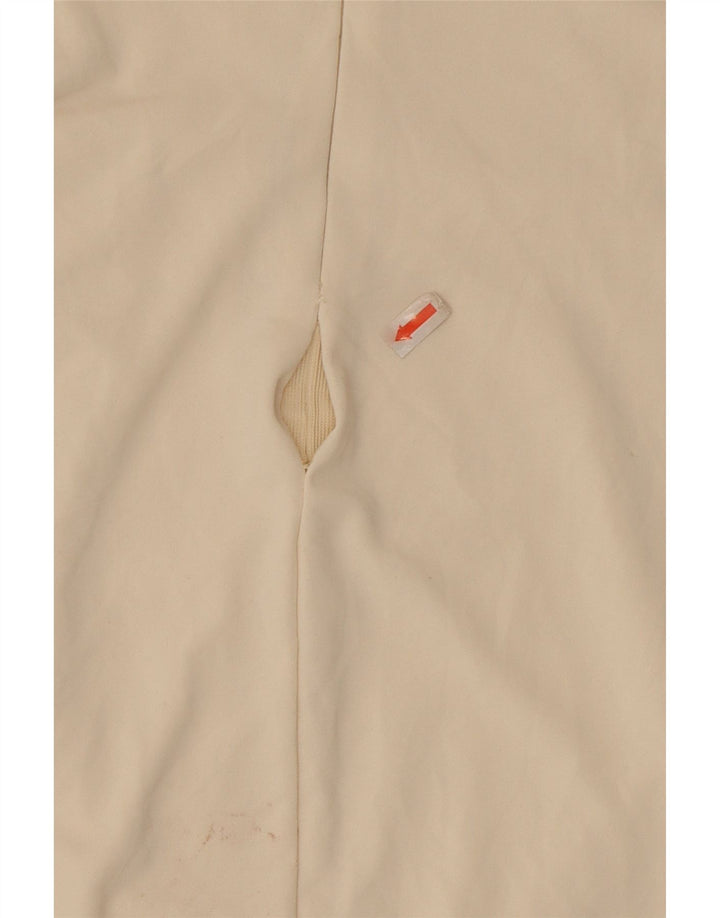 Zara Kvinders Ærmeløs Skede Kjole UK 12 Medium Off White Polyester