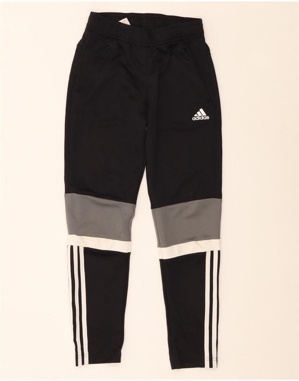 Adidas Boys Climalite træningsdragt bukser 10-11 år Sort Colourblock
