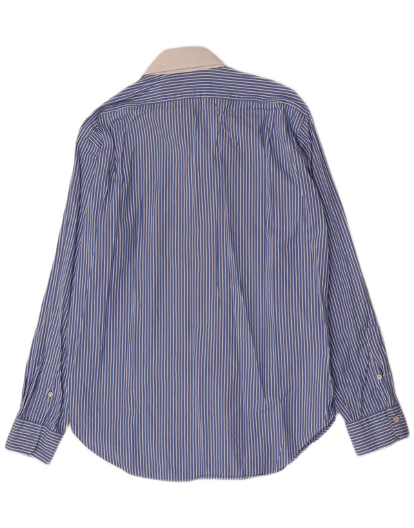 Polo Ralph Lauren Herre Regent-skjorte Størrelse 16 Large Blue Pinstripe