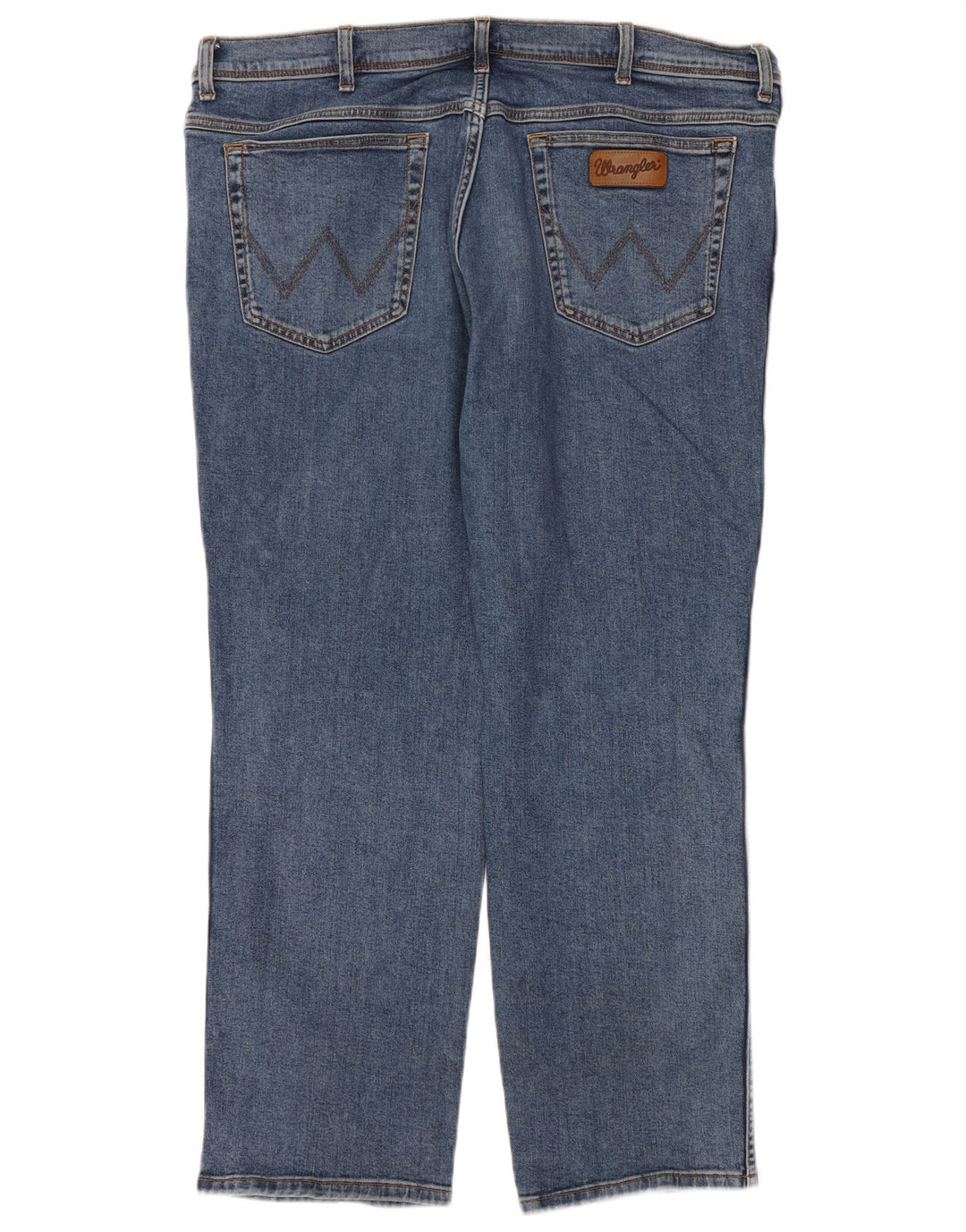 Wrangler Herre Texas Straight Jeans W44 L30 Blå Bomuld
