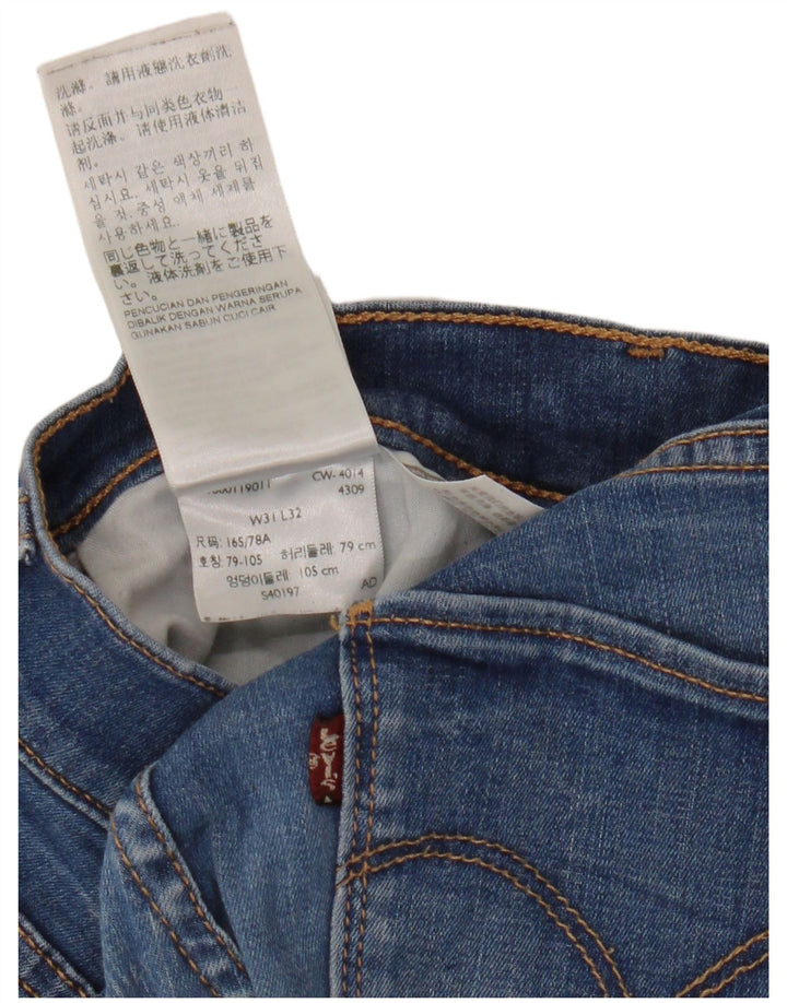 Levi's skinny jeans til kvinder W31 L32 blå bomuld