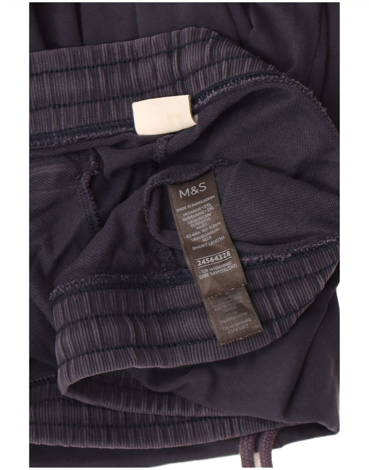 Marks & Spencer Træningsdragt bukser til mænd 2XL marineblå bomuld