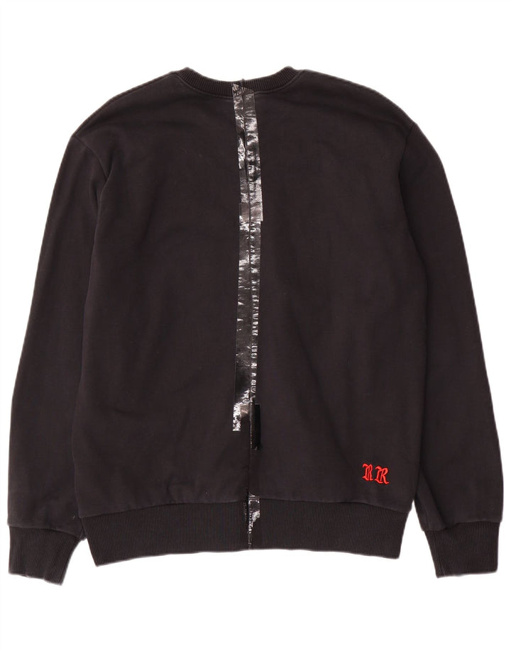 Diesel Boys Grafisk Sweatshirt Jumper 15-16 år Sort Bomuld