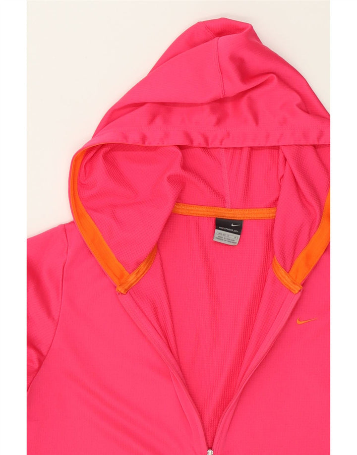 NIKE Womens Dri Fit Oversized Tracksuit Top Jacket US 8/10 Medium Pink Vintage Nike and Second-Hand Nike from Messina Hembry 