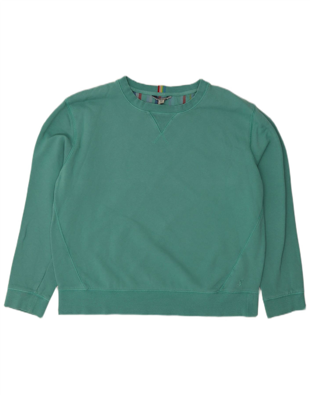 Joules Dame Oversized Sweatshirt Jumper UK 12 Medium Grøn Bomuld
