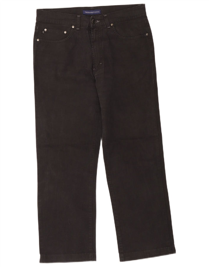 Trussardi herre cropped jeans W36 L26 sort bomuld
