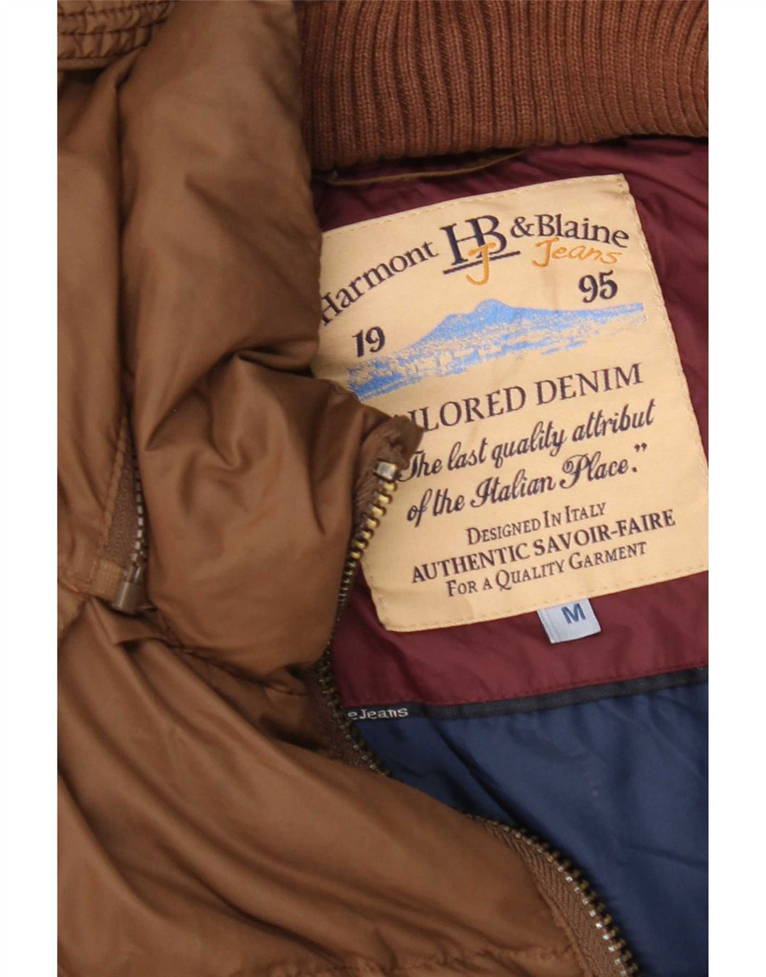 Harmont & Blaine Herre hættepolstret jakke UK 38 Medium Brown