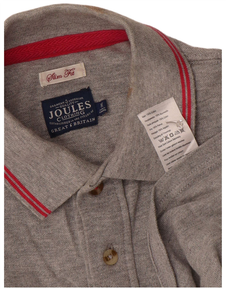 Joules Herre Slim Fit Polo Shirt Medium Grey Bomuld