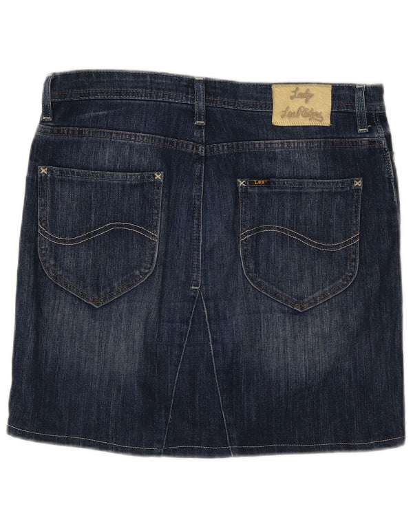 Lee Dame Como Mini Denim Nederdel W30 Medium Blue Bomuld
