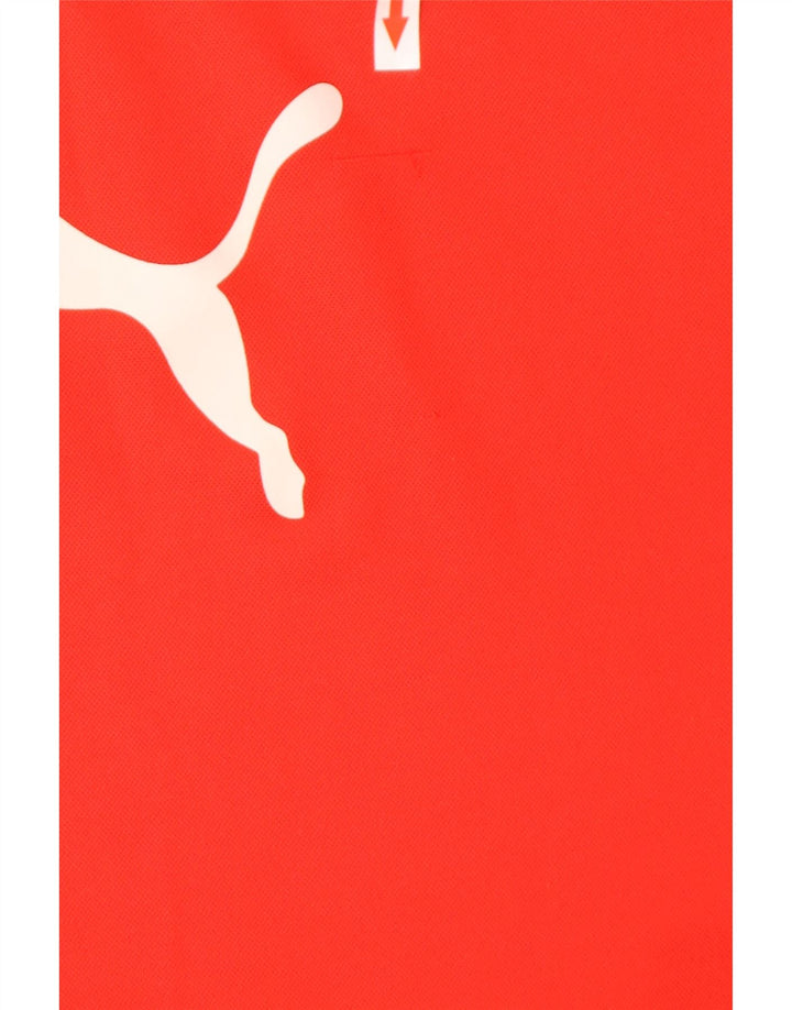 Puma Herre grafisk T-shirt Top Medium Rød Colourblock