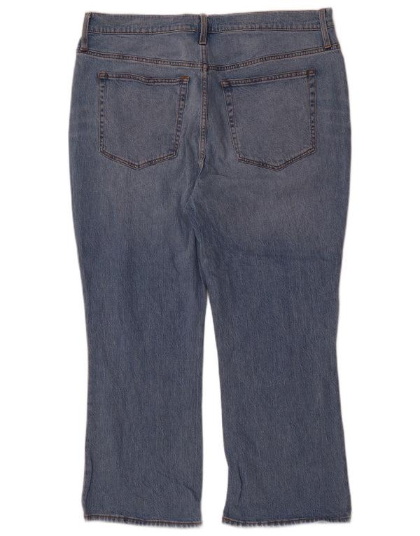 J. Crew Herre Flare Mid Rise cropped jeans W33 L25 blå bomuld