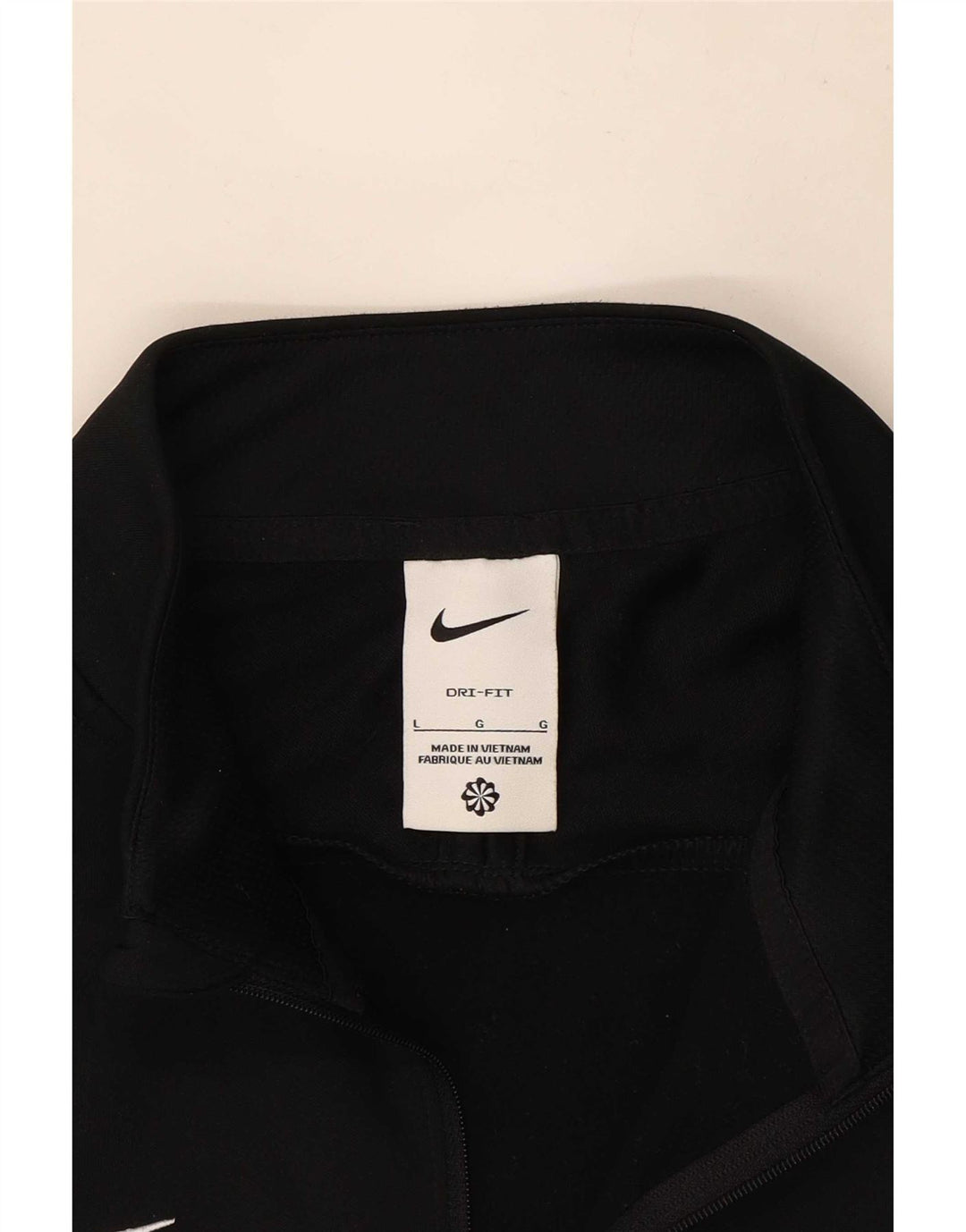 Nike Herre Dri Fit Pullover med lynlås-hals Træningsdragt Top Stor Sort Colourblock