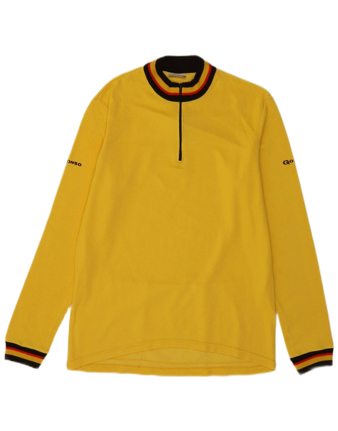 Gonso Herre Zip Neck Top Langærmet XL Gul Polyacryl