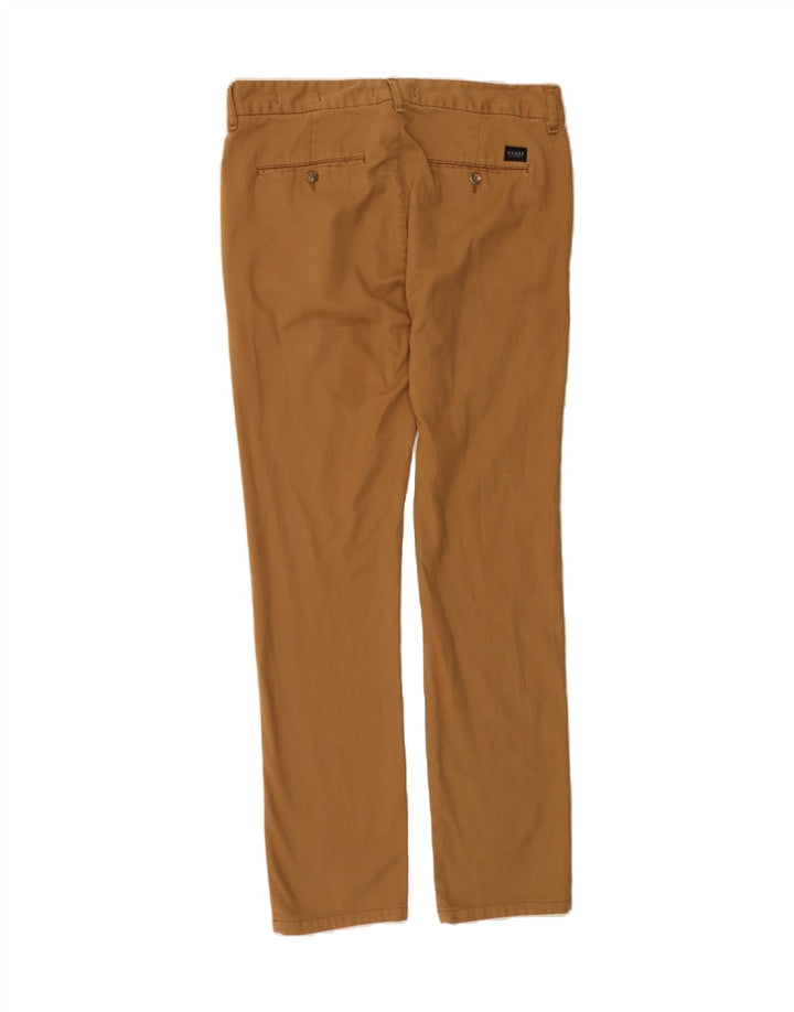 GUESS Mens Slim Chino Trousers W32 L31 Brown Vintage Guess and Second-Hand Guess from Messina Hembry 