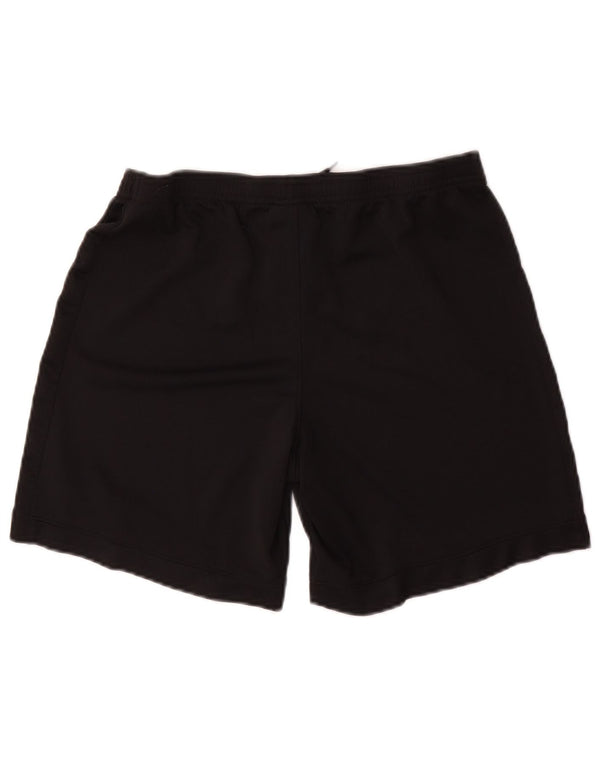 Nike Herre Dri Fit sportsshorts, store sorte polyester
