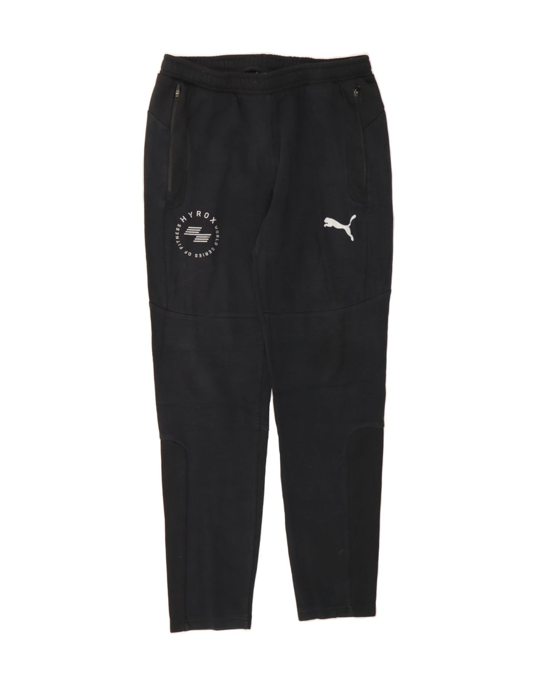 PUMA Womens Graphic Tracksuit Trousers UK 14 Medium  Black Cotton Vintage Puma and Second-Hand Puma from Messina Hembry 