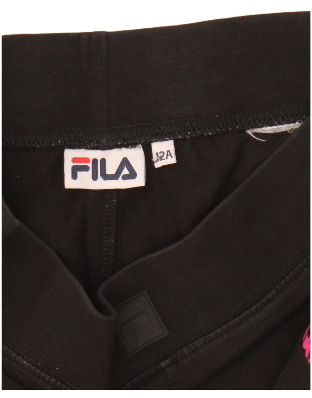 Fila Girls Leggings 11-12 år Sort Houndstooth