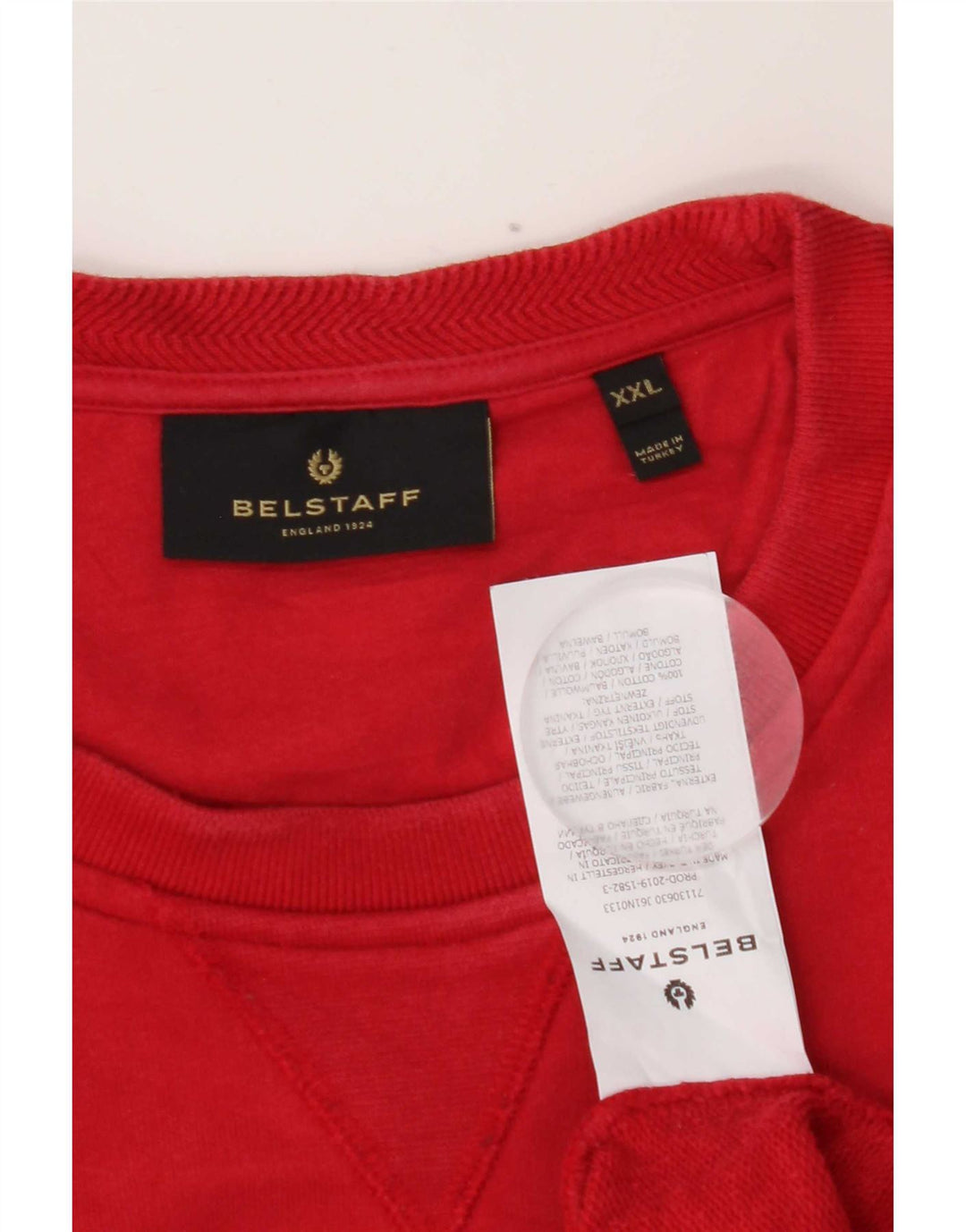Belstaff Herre Sweatshirt Jumper 2XL Rød Bomuld