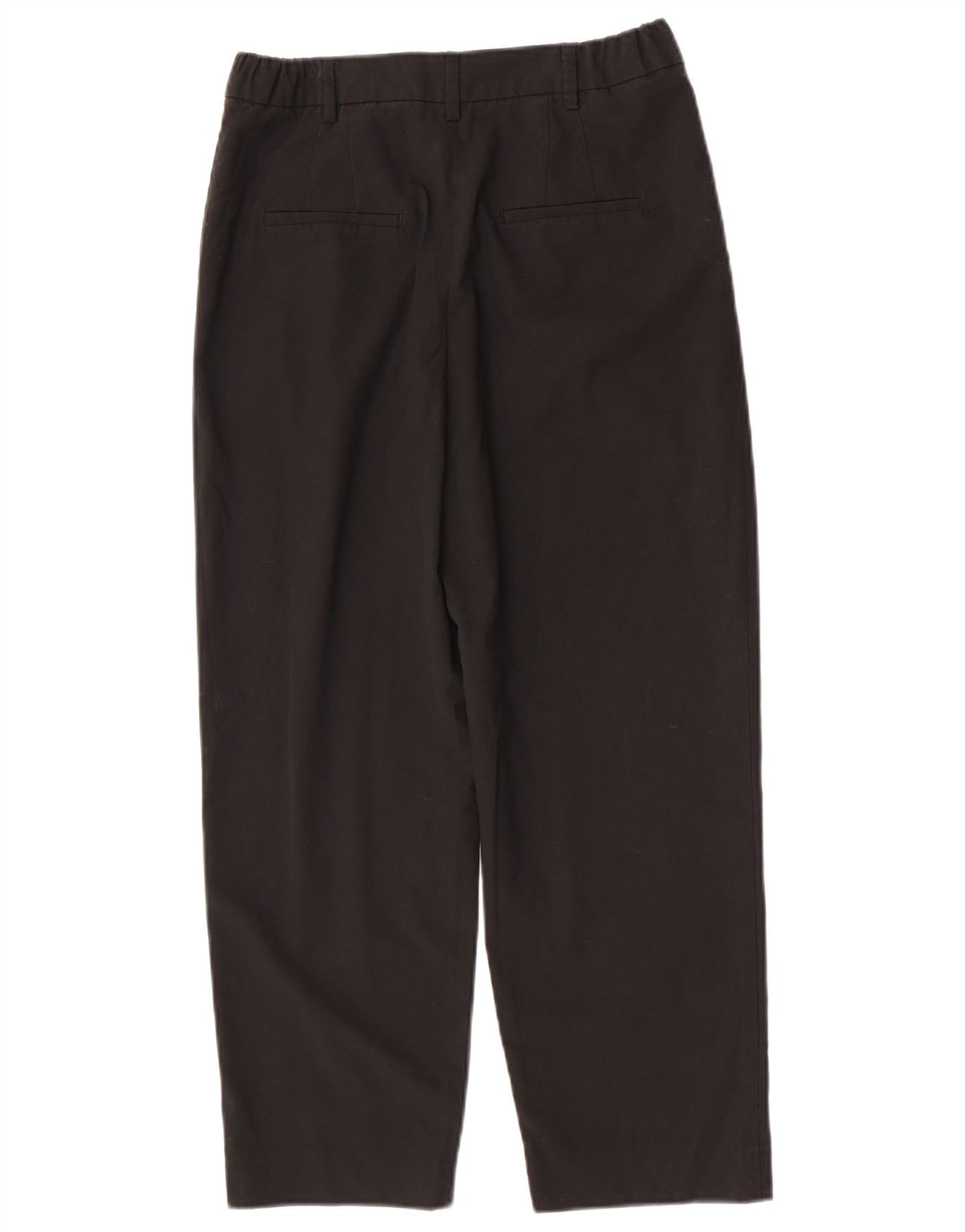 ZARA Womens Pegged Cropped Trousers Small W26 L25 Black