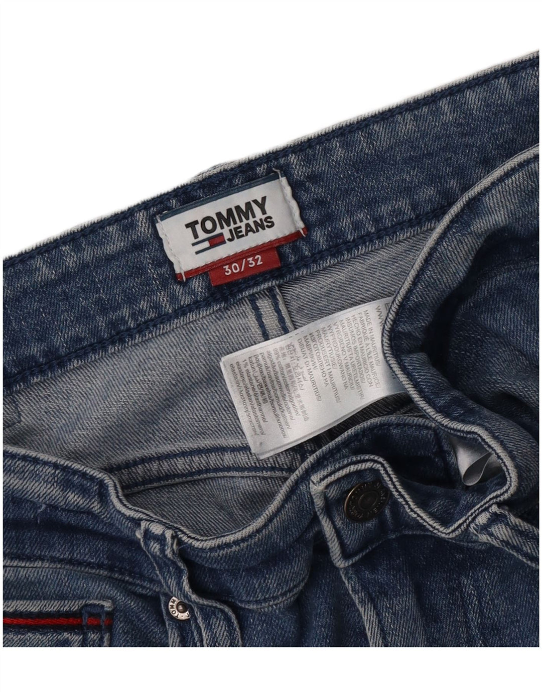 Tommy Hilfiger Herre Stanton Slim Jeans W30 L32 Blå Bomuld
