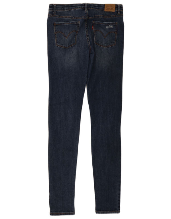 Levi's Girls 710 Distressed Super Skinny Jeans 15-16 år W26 L30 Blå