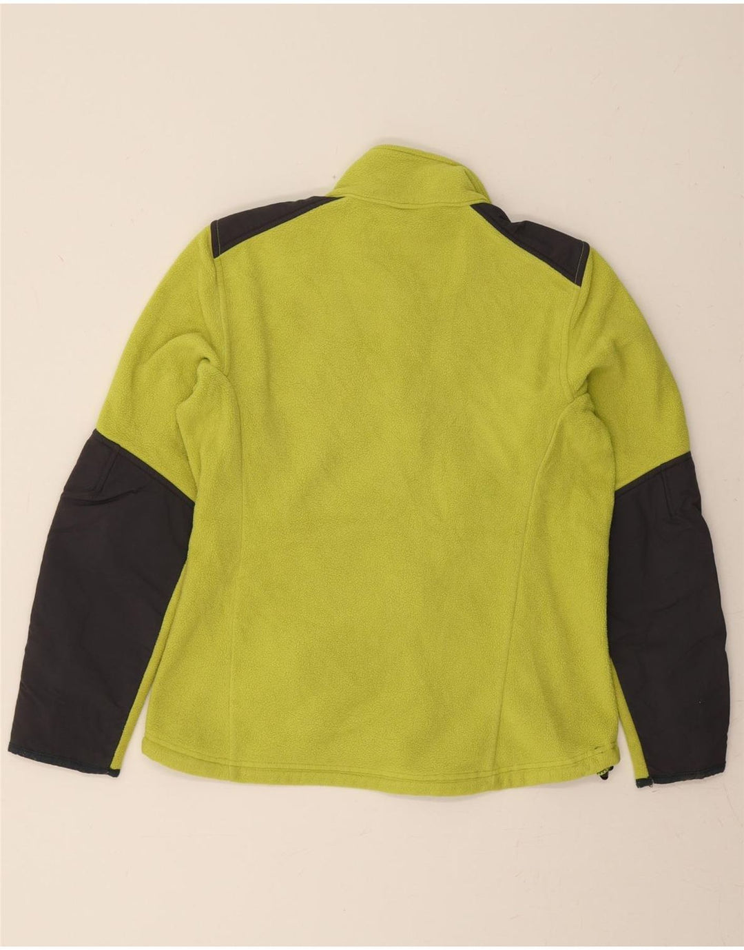 L.L.BEAN Mens Fleece Jacket UK 34 XS Green Colourblock Polyester Vintage L.L.Bean and Second-Hand L.L.Bean from Messina Hembry 
