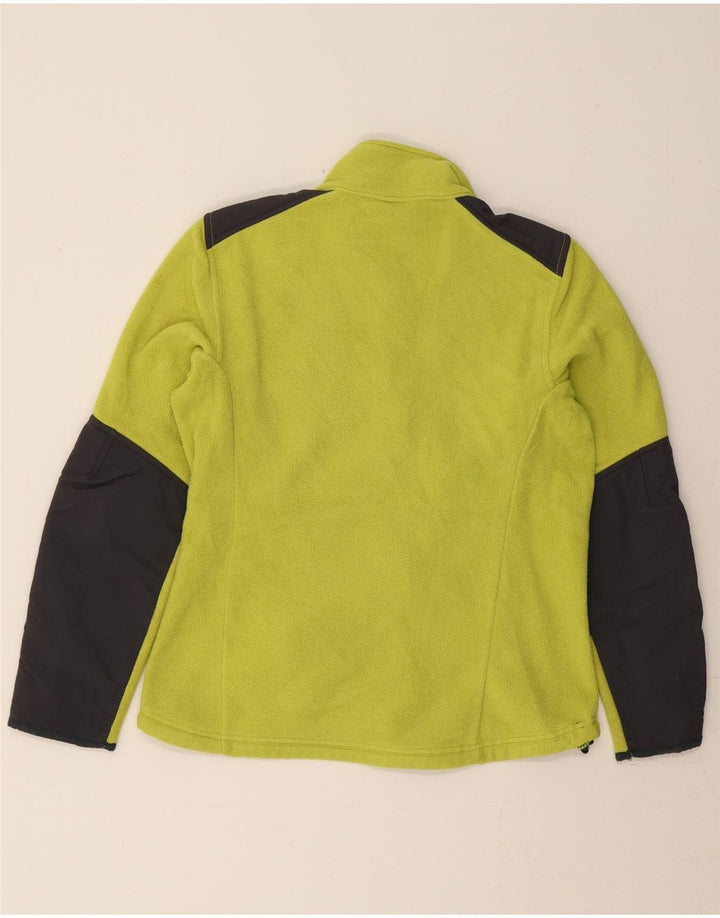 L.L.BEAN Mens Fleece Jacket UK 34 XS Green Colourblock Polyester Vintage L.L.Bean and Second-Hand L.L.Bean from Messina Hembry 