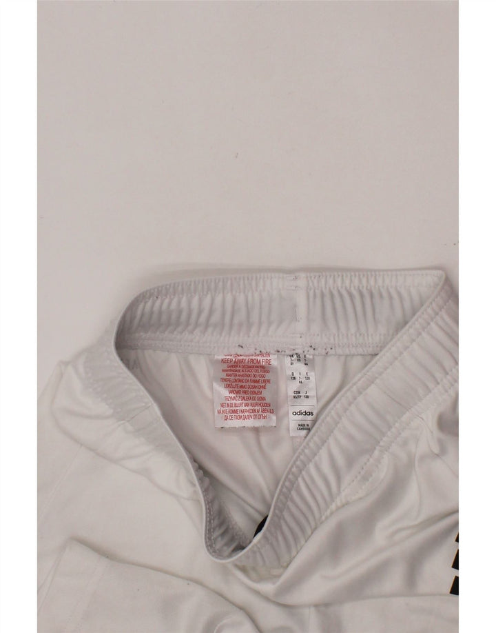 ADIDAS Aeroready Sportsshorts til drenge 7-8 år Hvid polyester