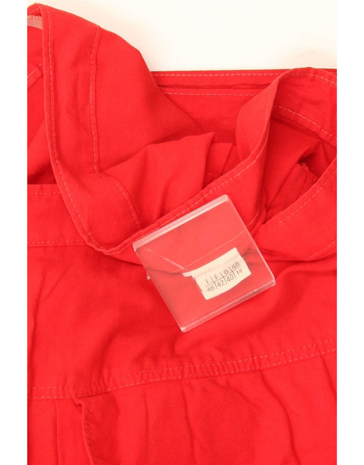 Vintage Dame Cargo Skirt UK 14 Medium W28 Red