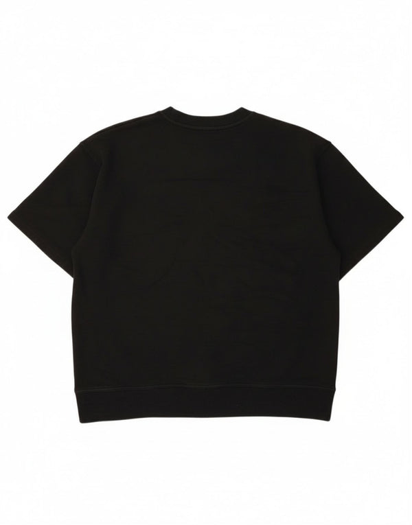 Zara Herre T-Shirt Top Lille Sort Bomuld