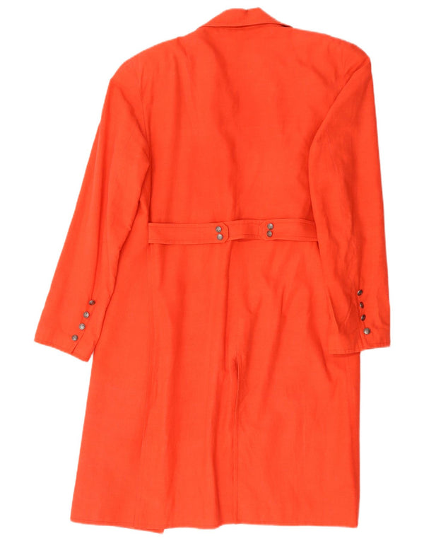 Benetton Dame Overfrakke UK 14 Medium Orange