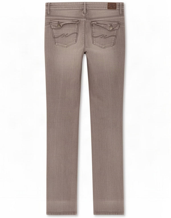 Tommy Hilfiger Womens Straight Jeans W28 L34 Grey Cotton