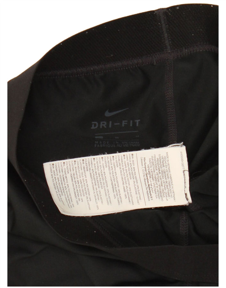 NIKE Dri Fit grafiske leggings til kvinder mellem sort polyester