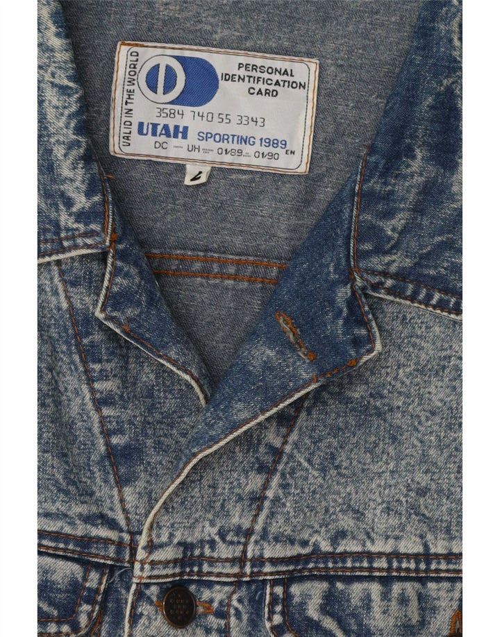 Vintage denimjakke til mænd UK 38 Medium Blue