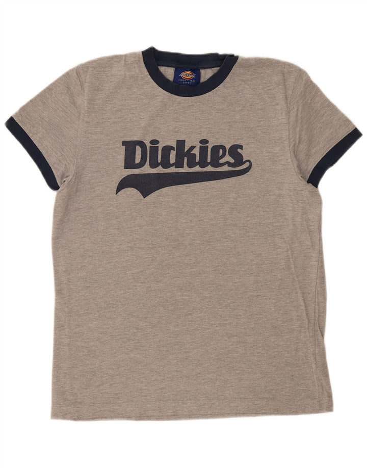 DICKIES Grafisk T-shirt top til kvinder DK 16 Stor grå bomuld