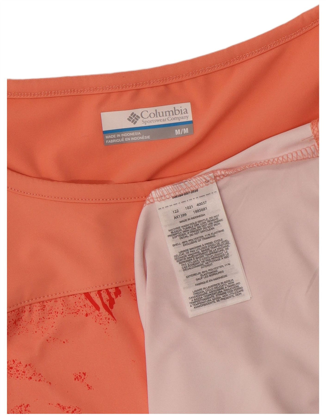 COLUMBIA Kvinder grafisk vest Top UK 12 Medium Pink Floral Polyester