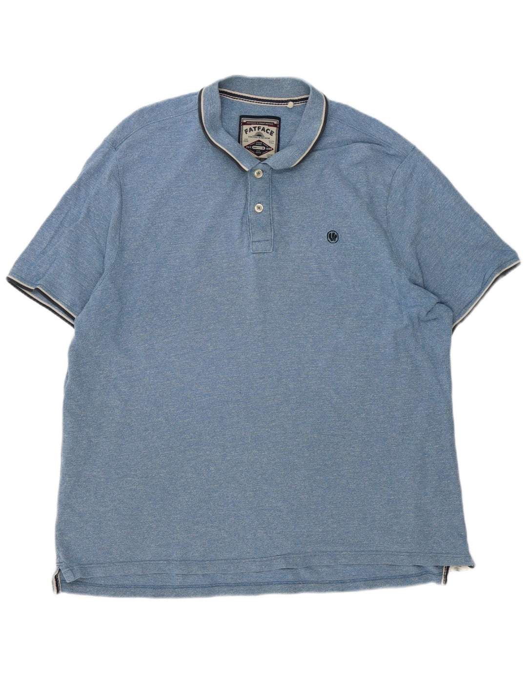 Fat Face Herre Polo Shirt 3XL Blå Stribet Bomuld