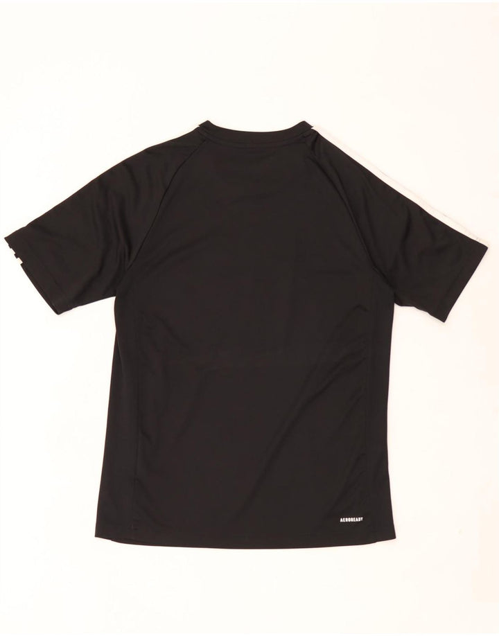 Adidas Herre Aeroready Grafisk T-Shirt Top Lille Sort Polyester